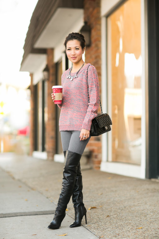 Cozy Coffee :: Chunky sweater & Comfy boots - Wendy's Lookbook