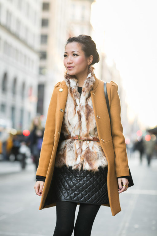 Revenge on Winter :: Mustard coat & Quilted skirt - Wendy's Lookbook