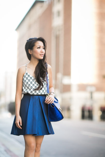 Shift Shifter :: Printed slip dress & Blue accents - Wendy's ...
