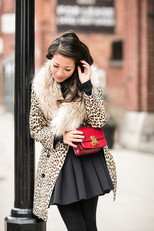 Falling for Fall :: Leopard coat & Flare skirt - Wendy's Lookbook