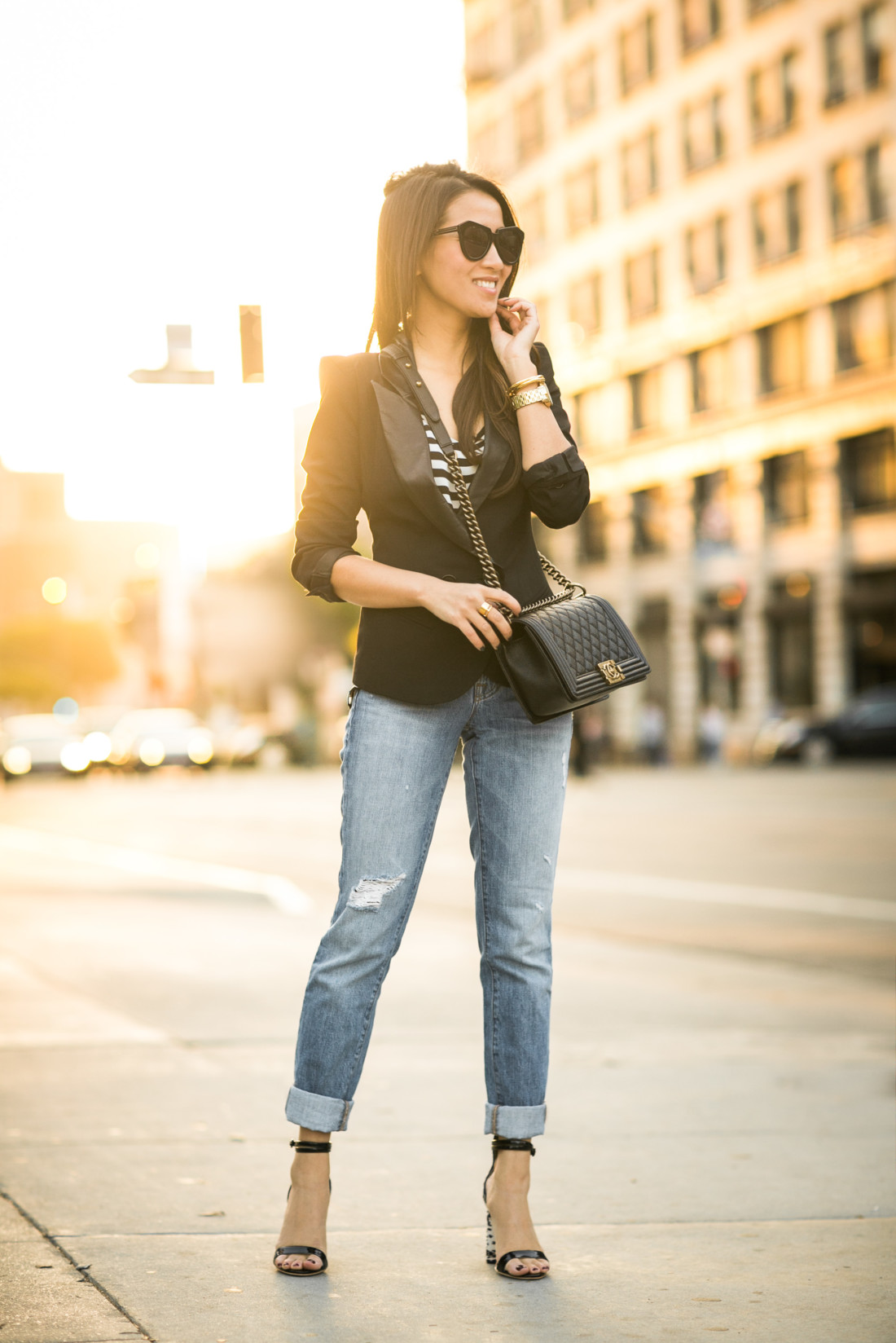 Casual Boyfriend Jeans Sharp Blazer Wendy S Lookbook
