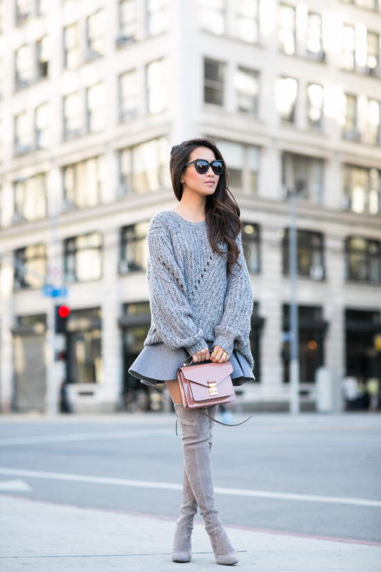Bundled :: Oversized sweater & Tall boots - Wendy's Lookbook