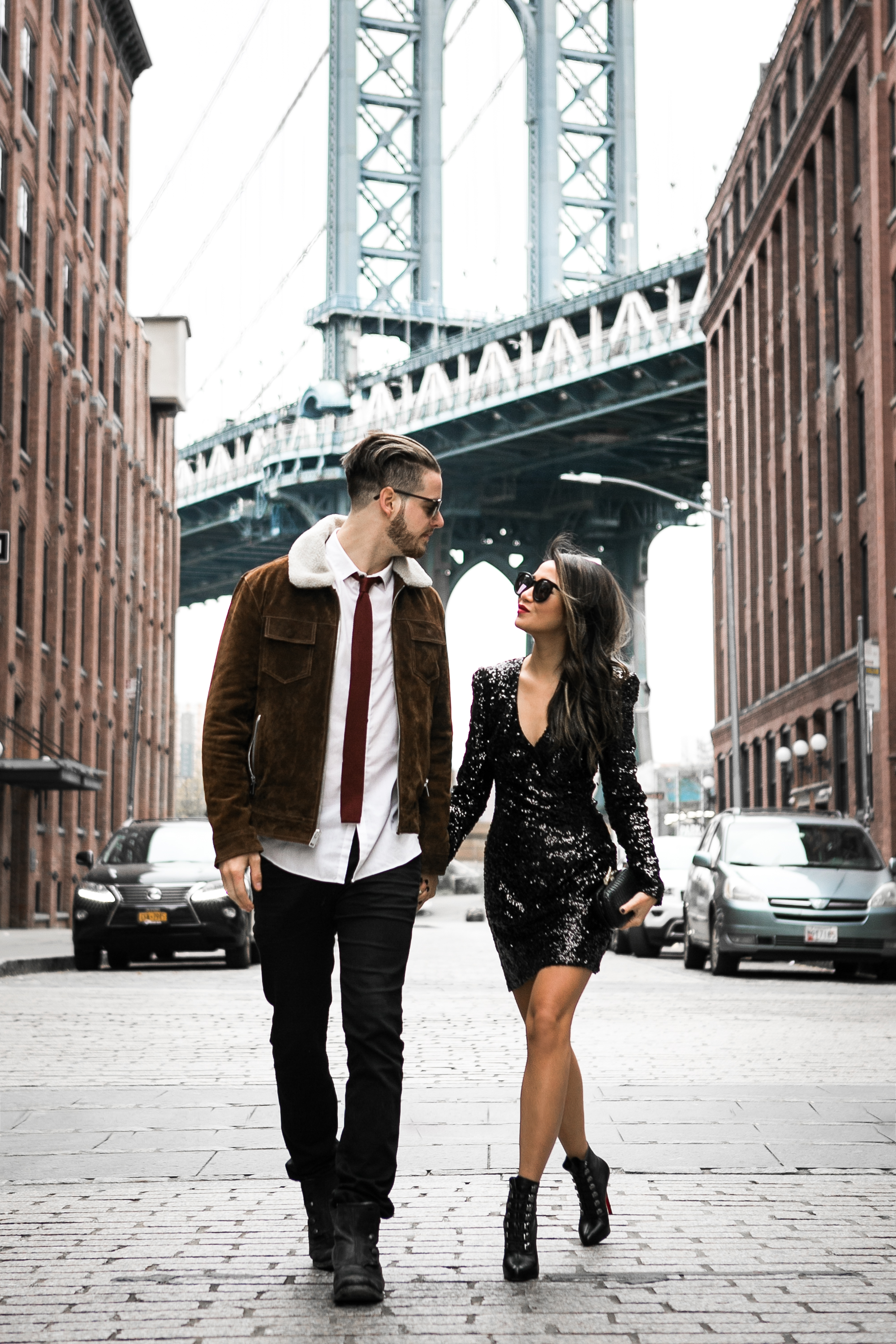 sequin dress and jacket