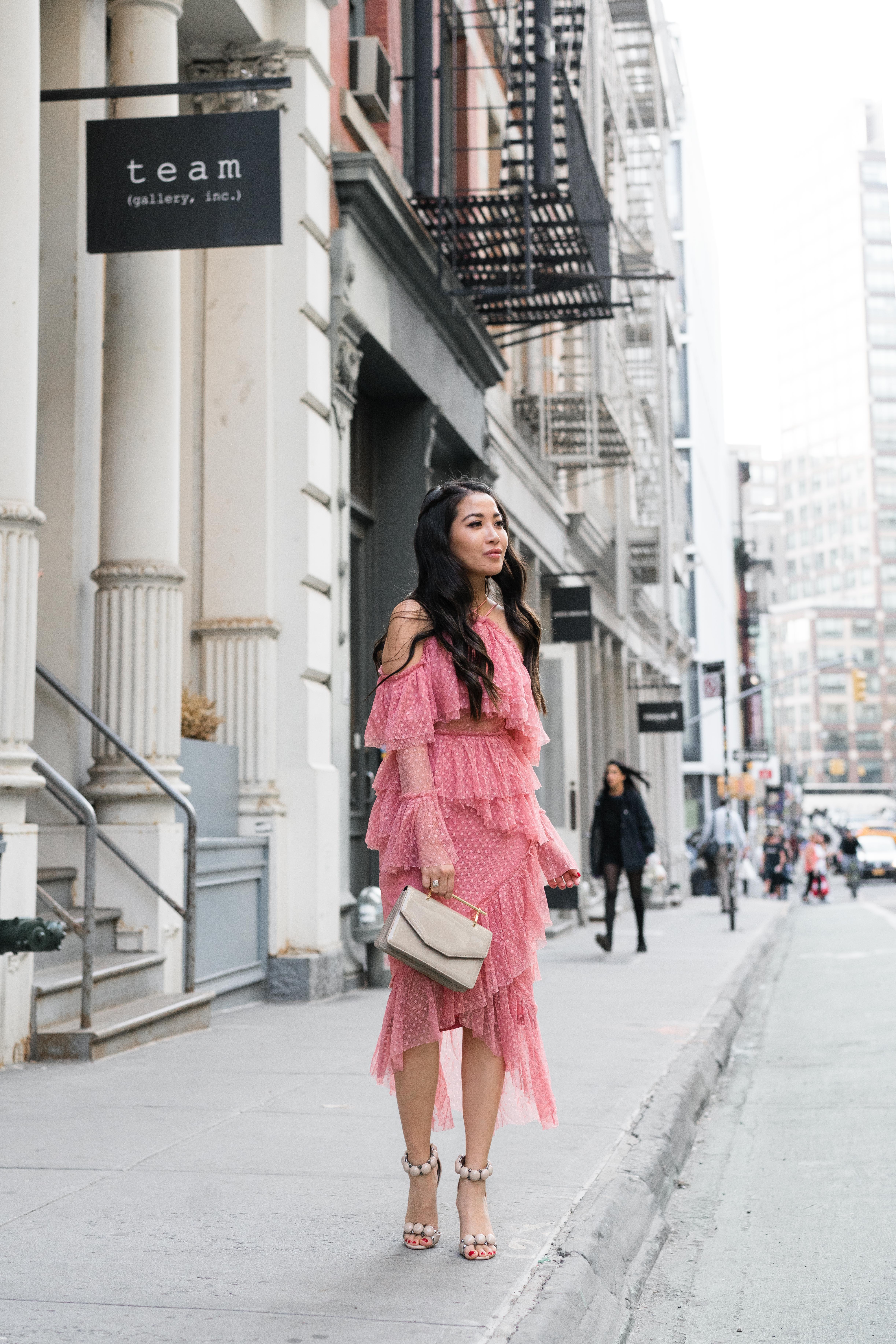 Blush :: Pink dress \u0026 Nude sandals 