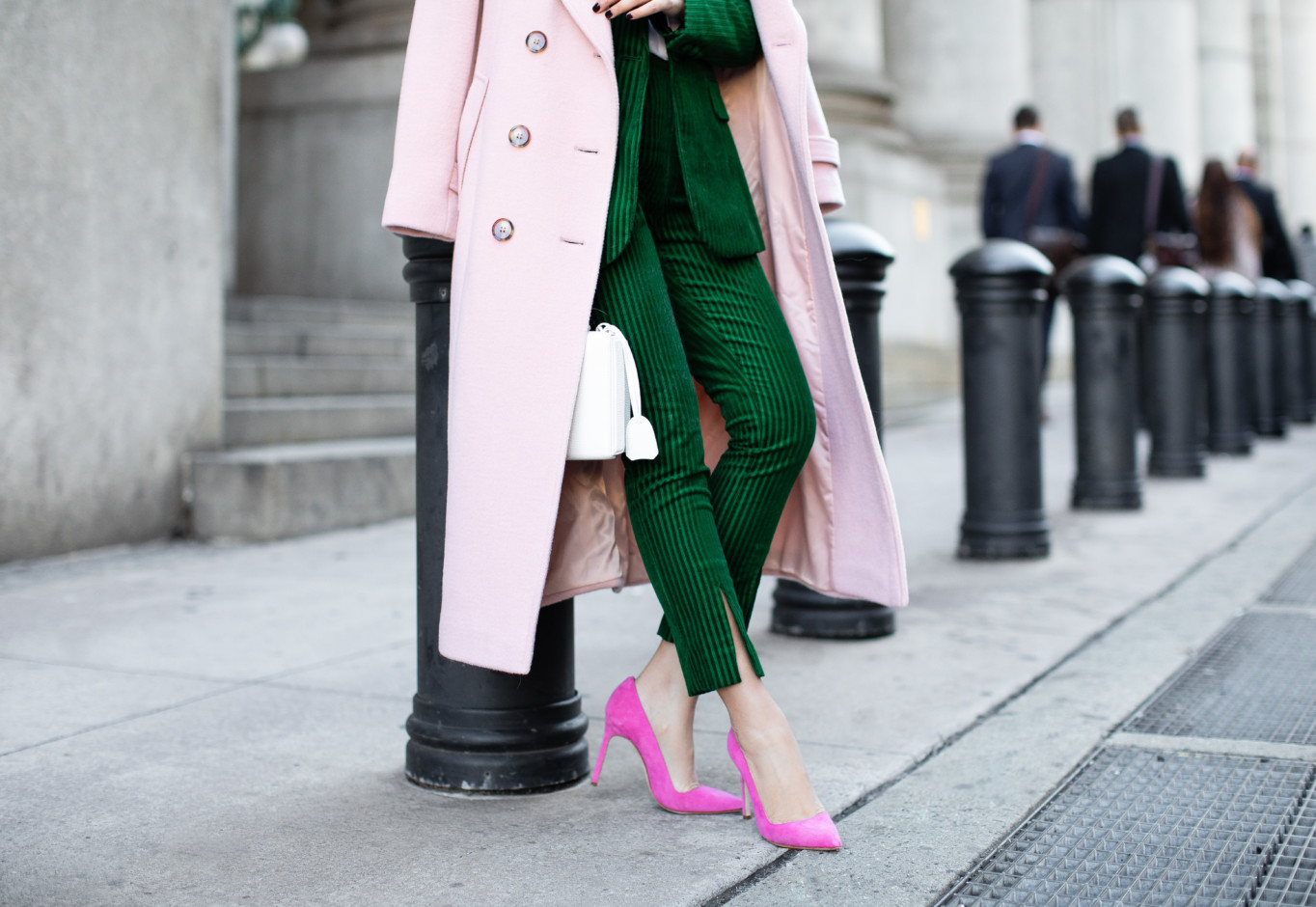 Color Story - Fall Outfits in Pink and Green - Wendy's Lookbook