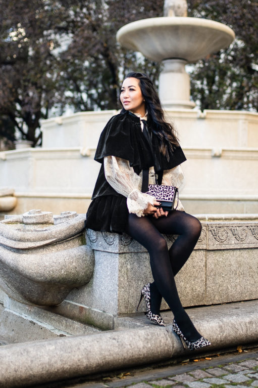 Velvet Cape + Lady Lace with a Dash of Leo - Wendy's Lookbook